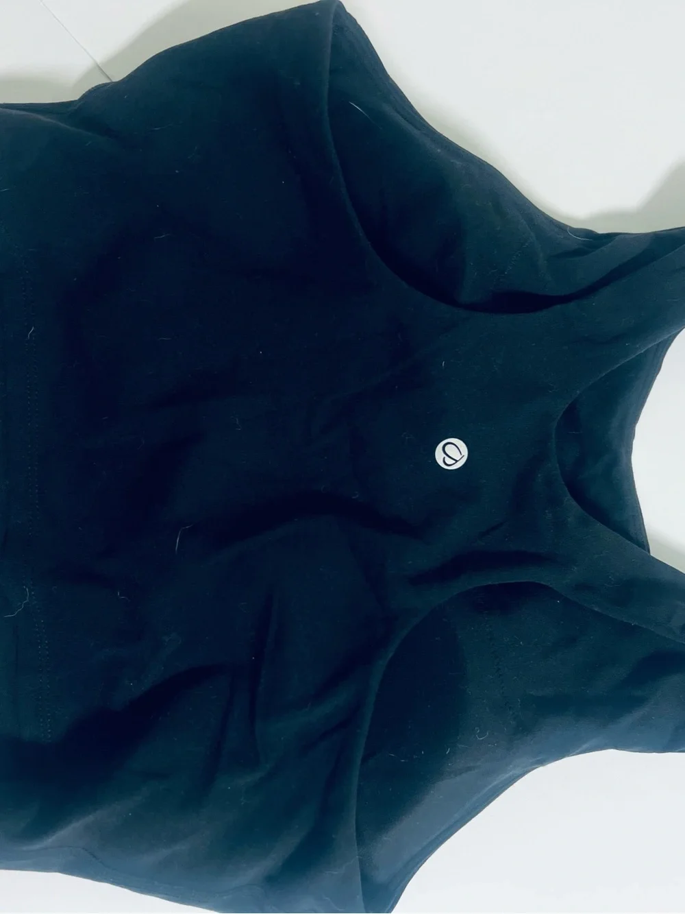 CRZ YOGA Black High-Neck Crop Tank - Picture 2 of 3